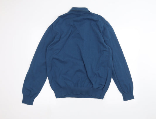 Peter Worth Mens Blue Pullover Jumper Size XL