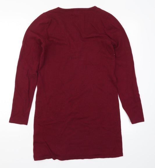 FOREVER 21 Womens Red T-Shirt Dress Size S
