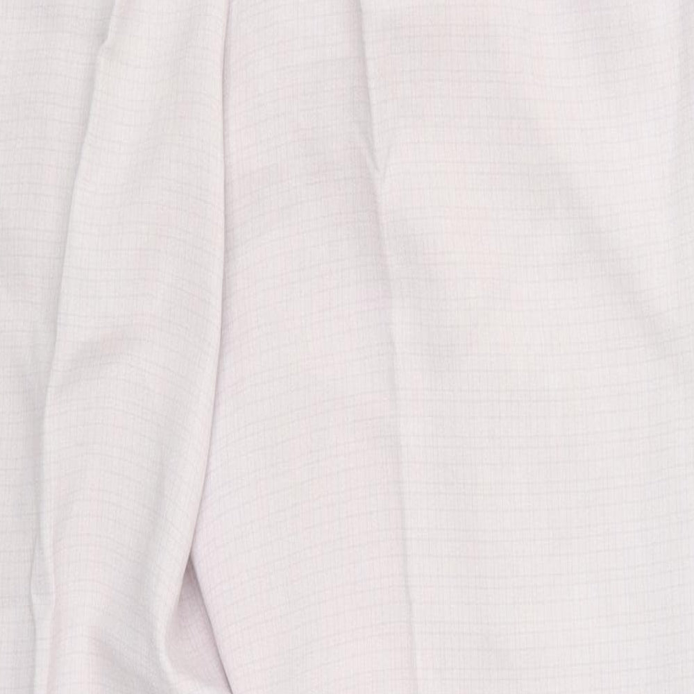 Marks and Spencer Womens Purple Check Trousers Size 16 L28 in