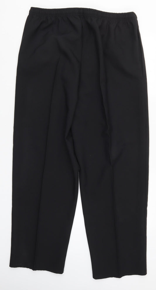 Q&P Womens Black Trousers Size 20 L31 in