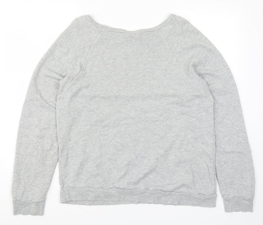 Topshop Womens Grey Pullover Sweatshirt Size 14