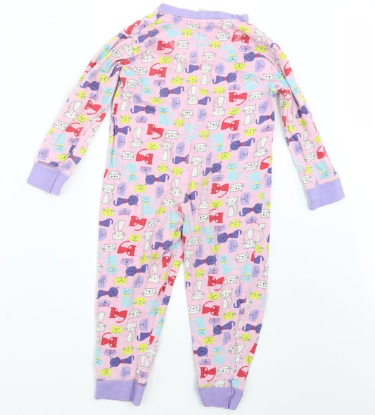 Avenue Girls Pink Geometric Top One Piece Size 3-4 Years