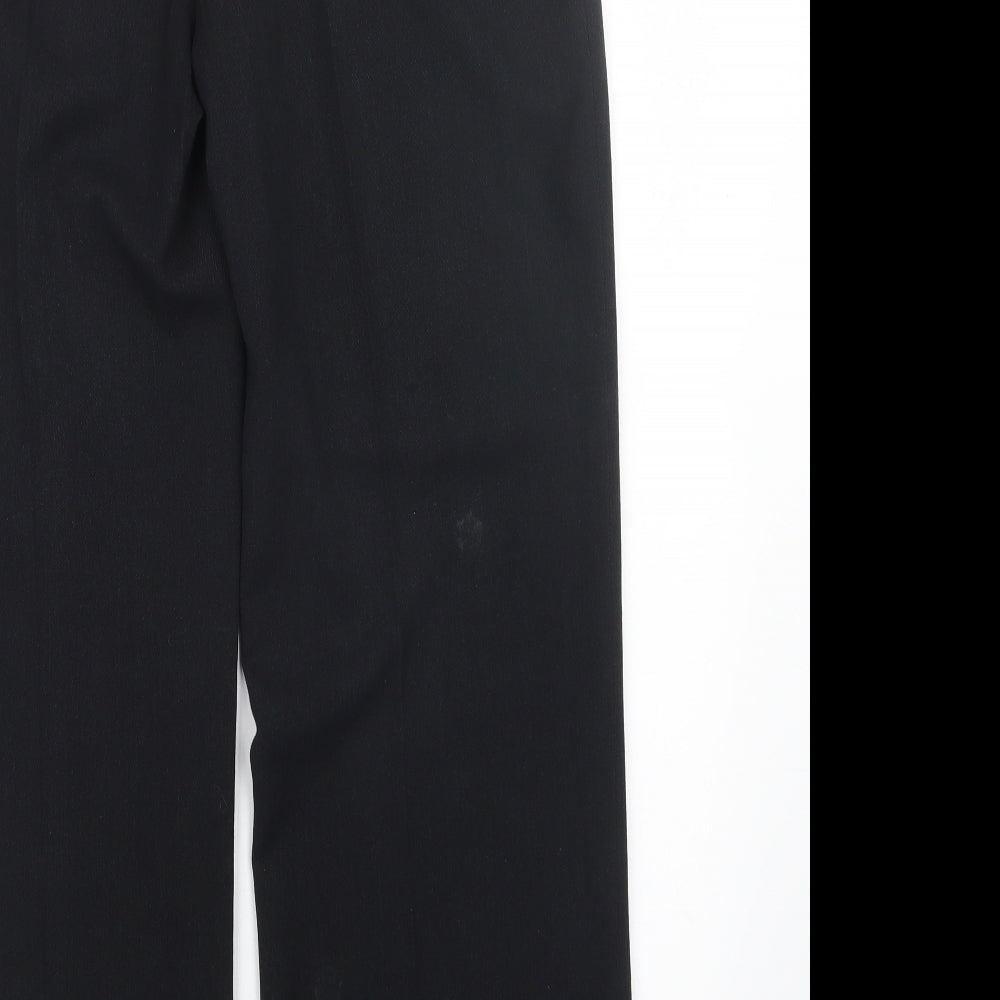 Marks and Spencer Womens Black Trousers Size 14 L30.5 in