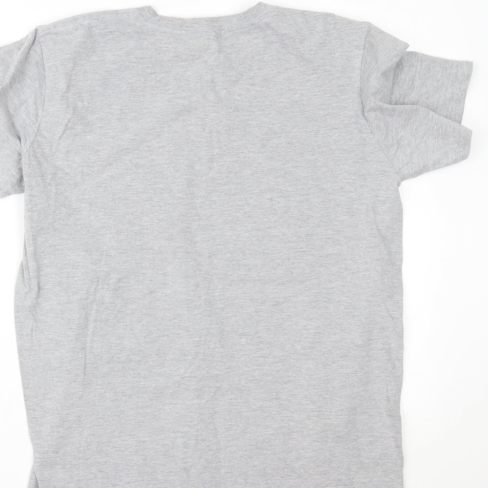 Gildan Womens Grey Basic T-Shirt Size L