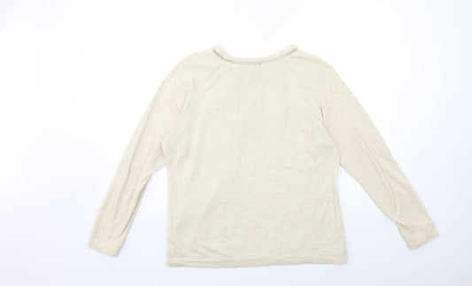 H&M Womens Beige Pullover Sweatshirt Size S