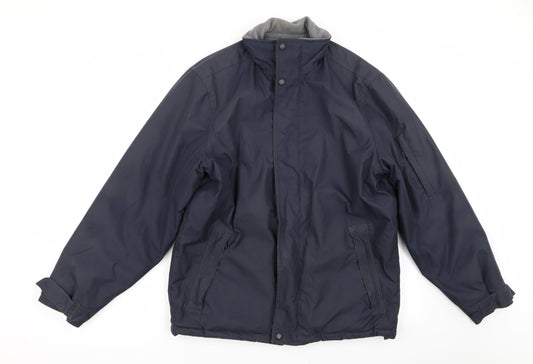 Cedar Wood State Mens Blue Jacket Coat Size S
