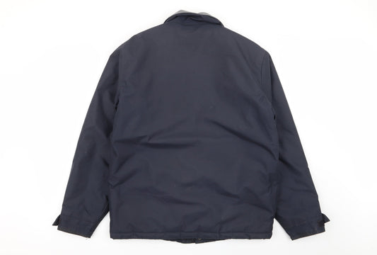 Cedar Wood State Mens Blue Jacket Coat Size S