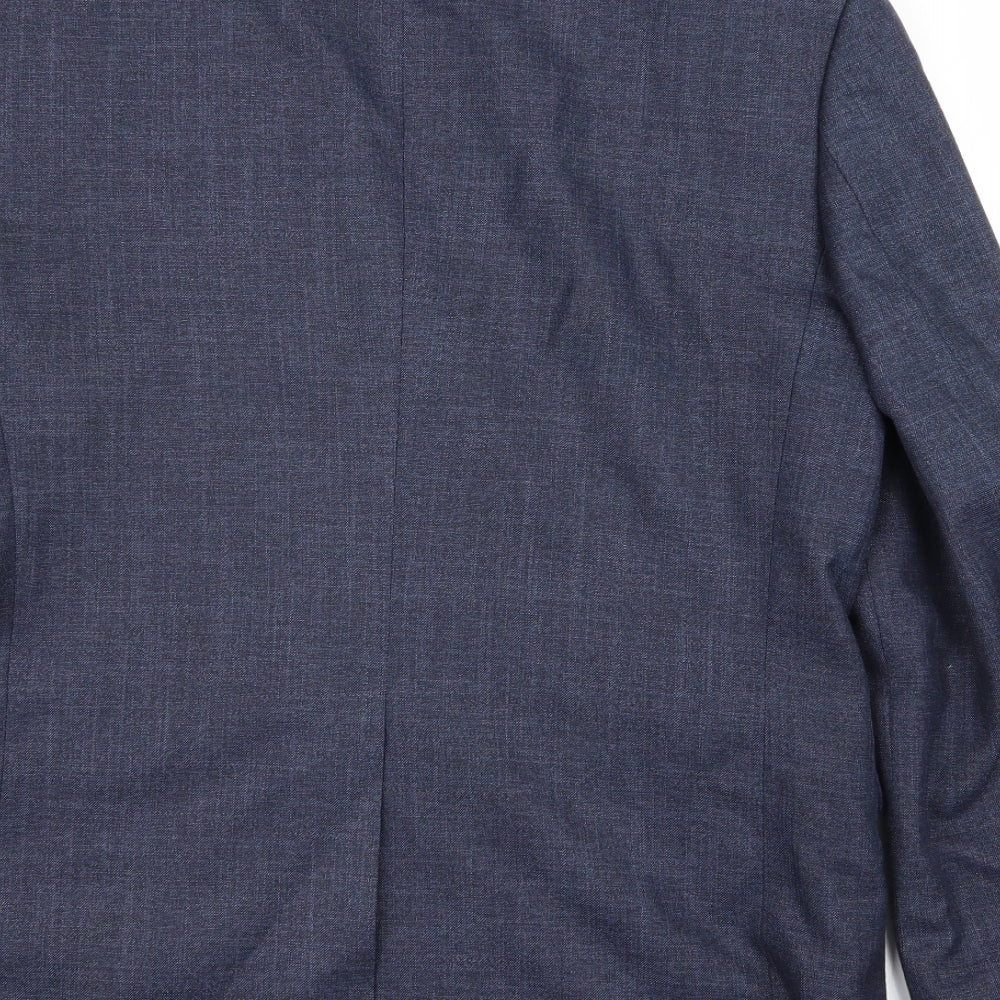 Cedar Wood State Mens Blue Jacket Blazer Size S