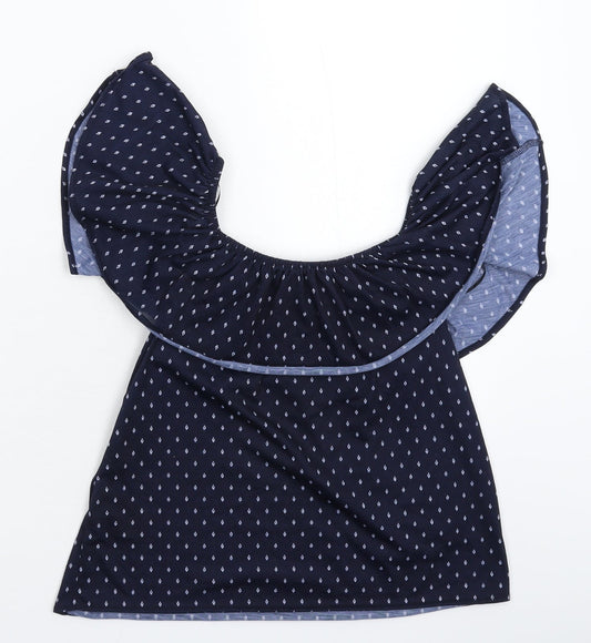H&M Womens Blue Basic T-Shirt Size XS