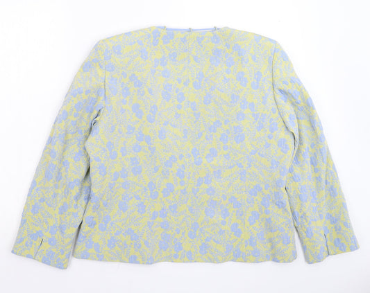 Belinda Womens Multicoloured Floral Jacket Blazer Size 16