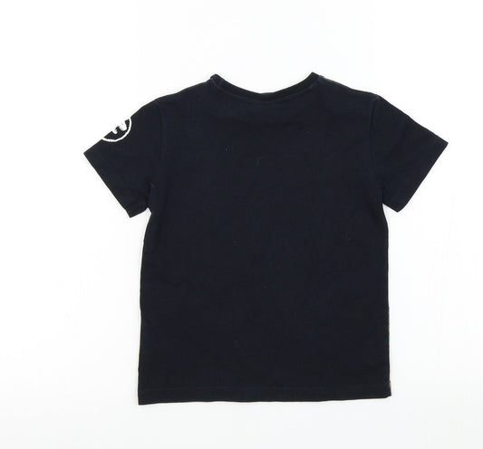 NEXT Boys Black Colourblock Basic T-Shirt Size 4 Years - LEGO