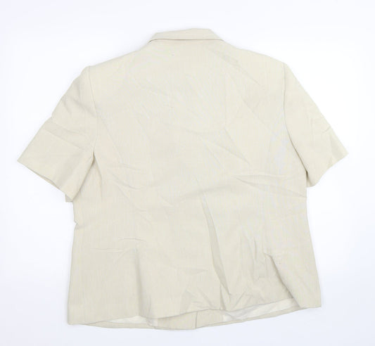Berkertex Womens Beige Jacket Suit Size 20