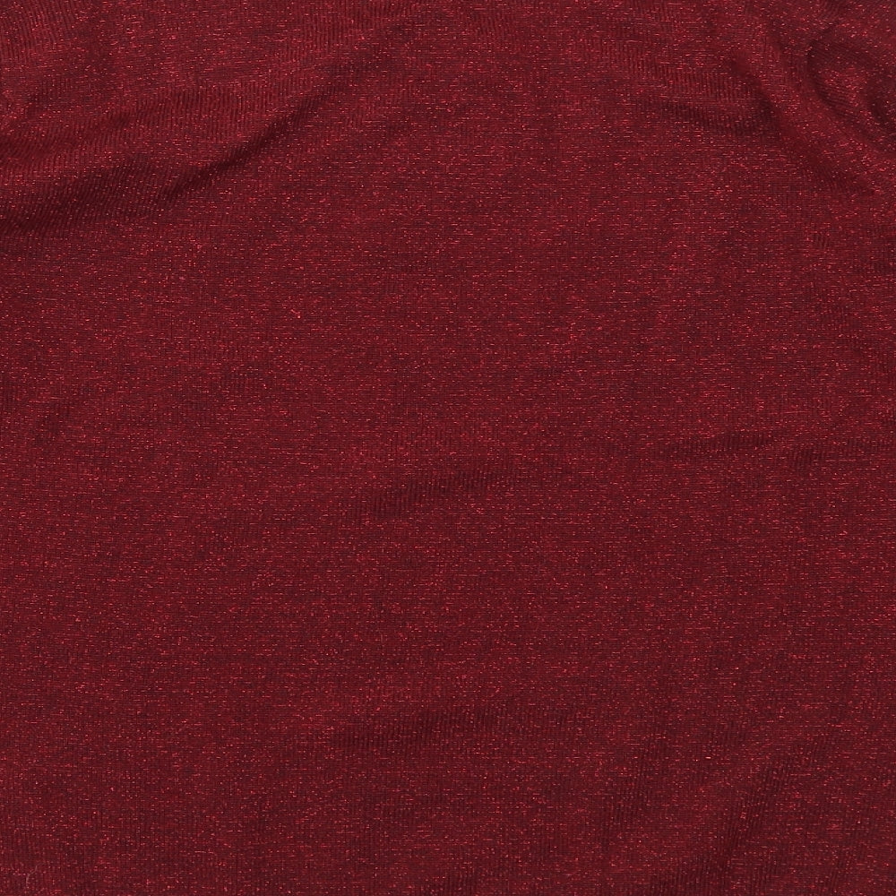 BM Womens Red Pullover Jumper Size S