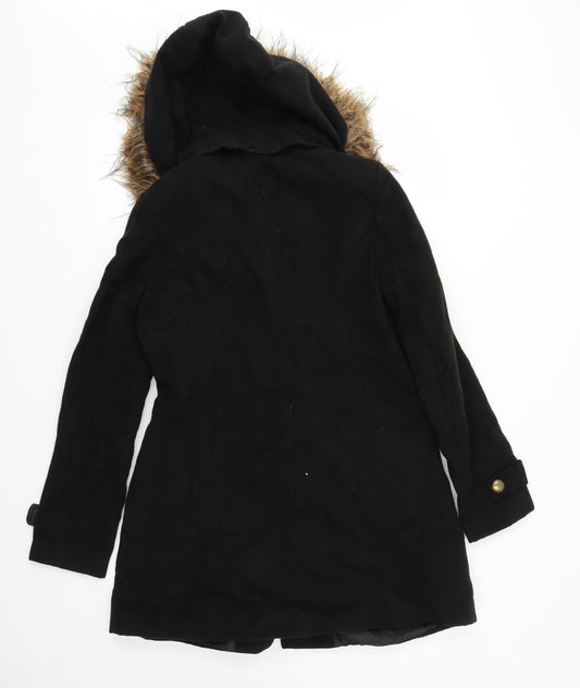 Essentials Womens Black Jacket Coat Size 10