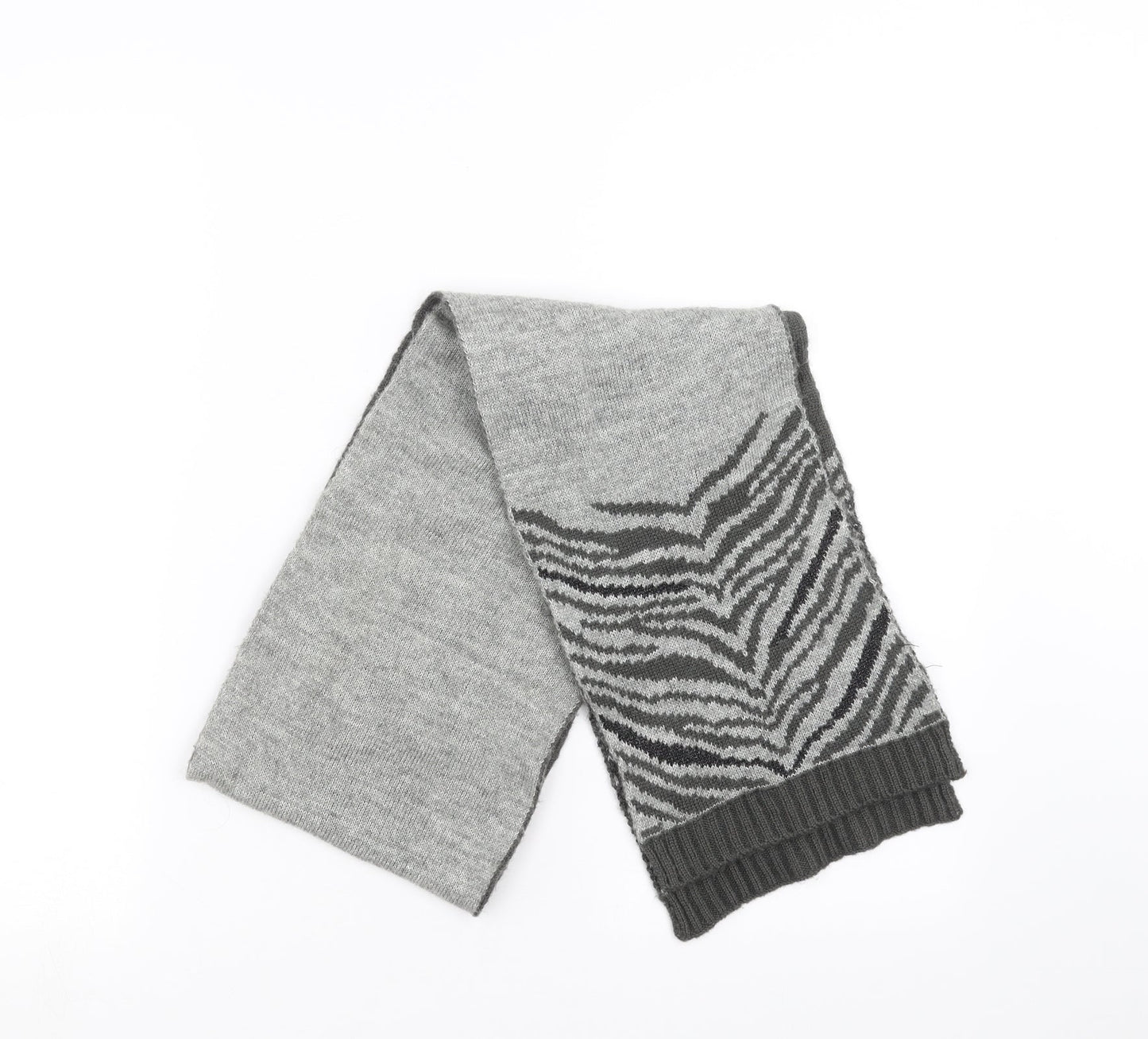 George Unisex Grey Geometric Scarf