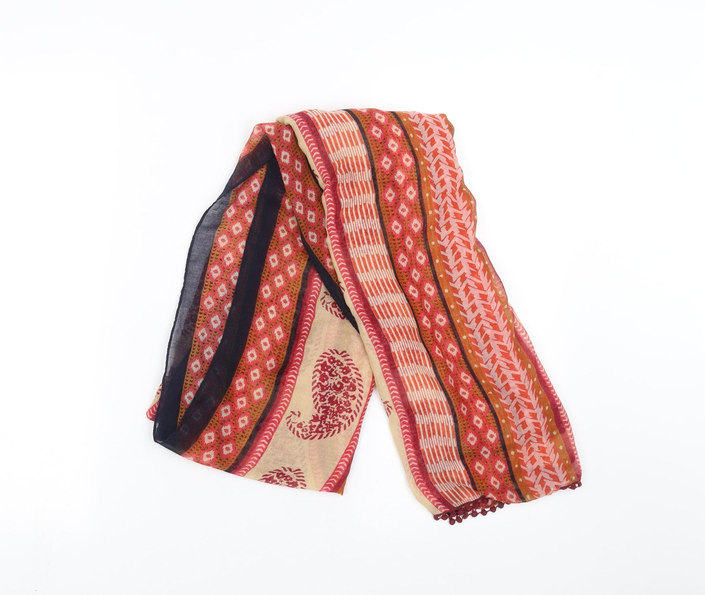 Preworn Womens Multicoloured Geometric Shawl/Wrap