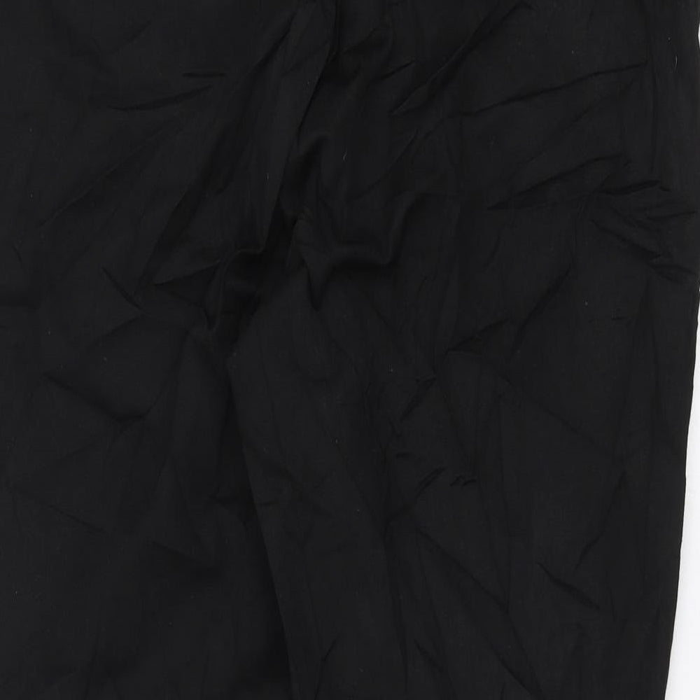 Preworn Womens Black Trousers Size 34 in L26 in