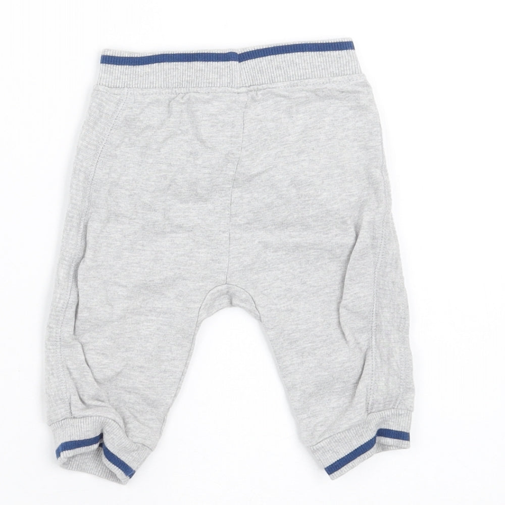 George Baby Grey Jogger Trousers Size 3-6 Months