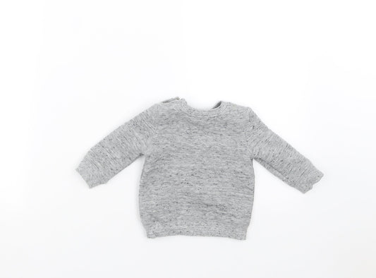 F&F Boys Grey Pullover Jumper Size 0-3 Months - cool