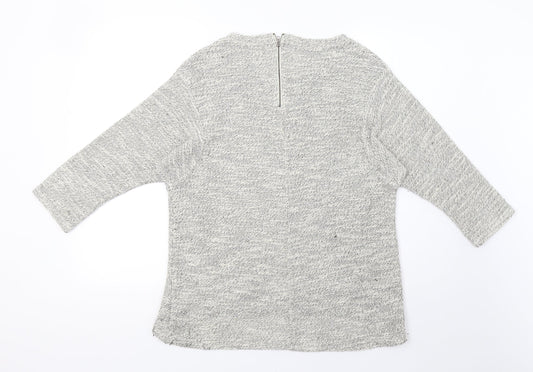 Preworn Womens Gold Knit Pullover Sweatshirt Size 14