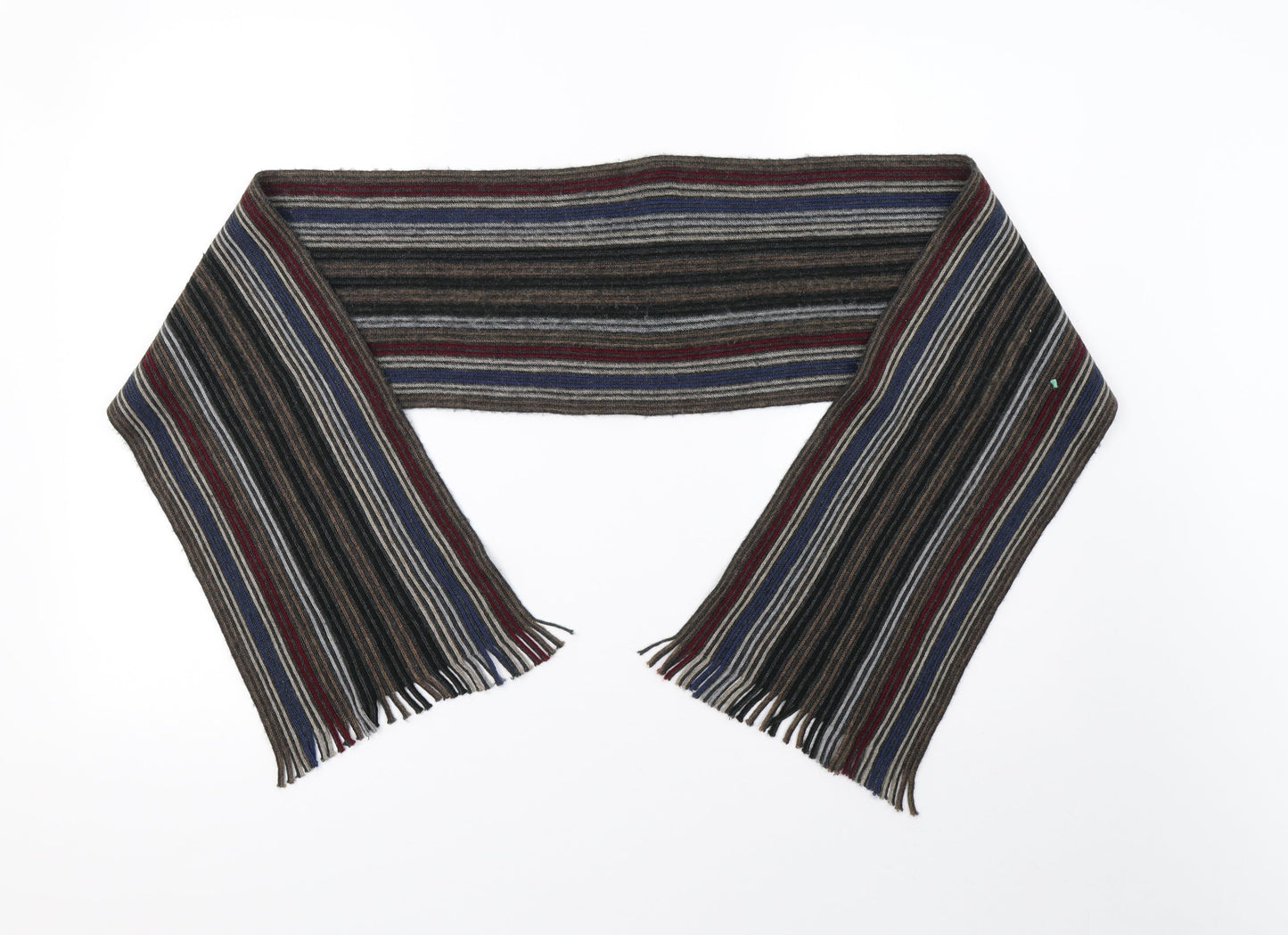 Preworn Boys Multicoloured Striped Knit Scarf One Size