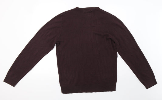 Marks and Spencer Mens Brown Knit Pullover Sweatshirt Size S