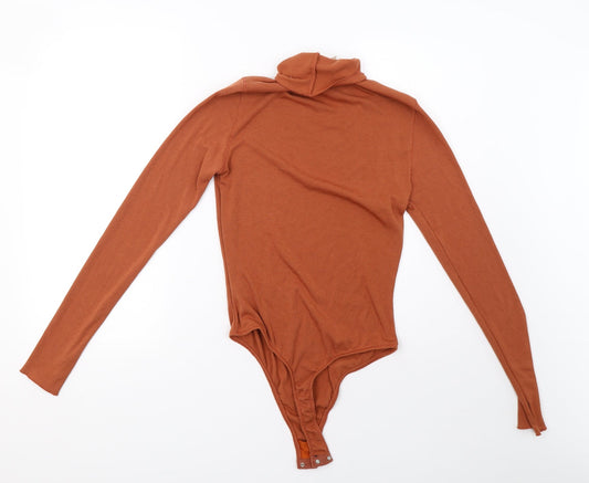 Preworn Womens Brown Knit Pullover Sweatshirt Size 10