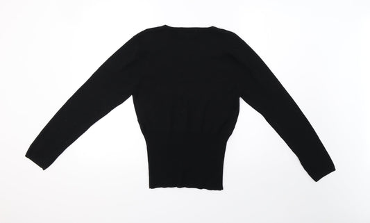 paramour Womens Black Pullover Sweatshirt Size M