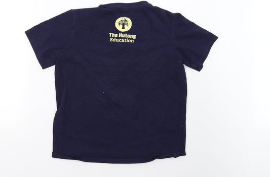 Preworn Womens Blue Basic T-Shirt Size S