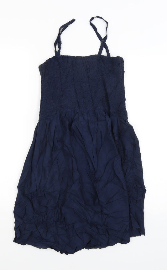 M&S Womens Blue Fit & Flare Size 10