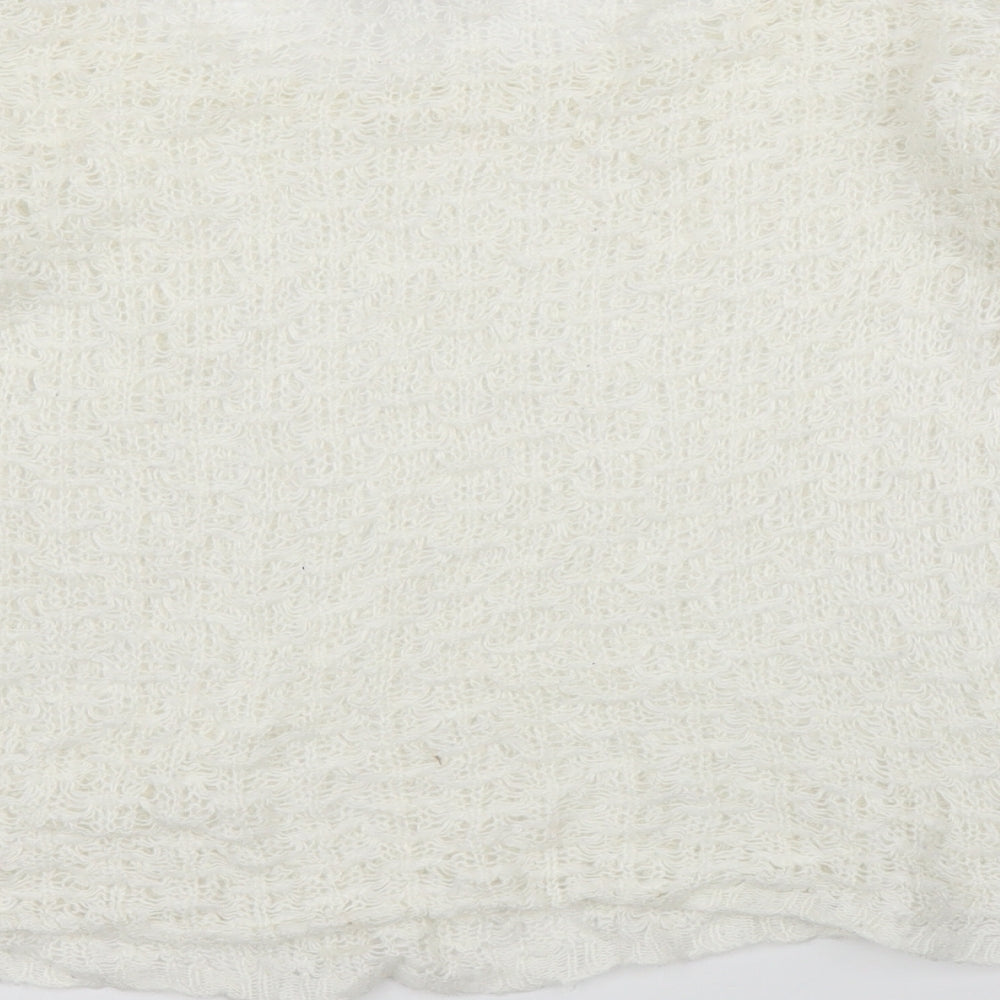 Primark Womens White Pullover Jumper Size 12