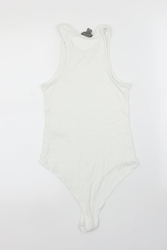 Primark Womens White Leotard One-Piece Size XS