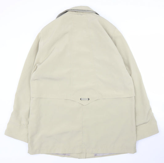 Preworn Womens Beige Parka Coat Size 14