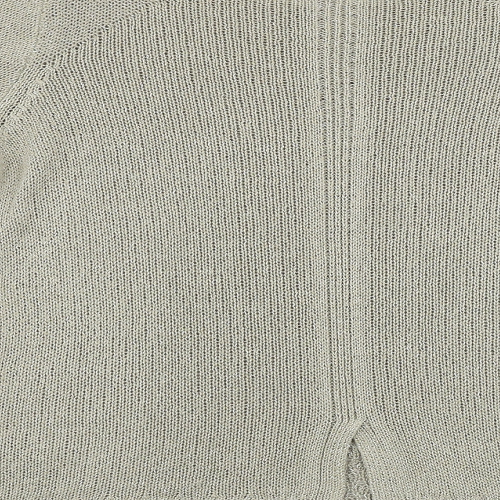 Marks and Spencer Womens Beige Pullover Jumper Size 14