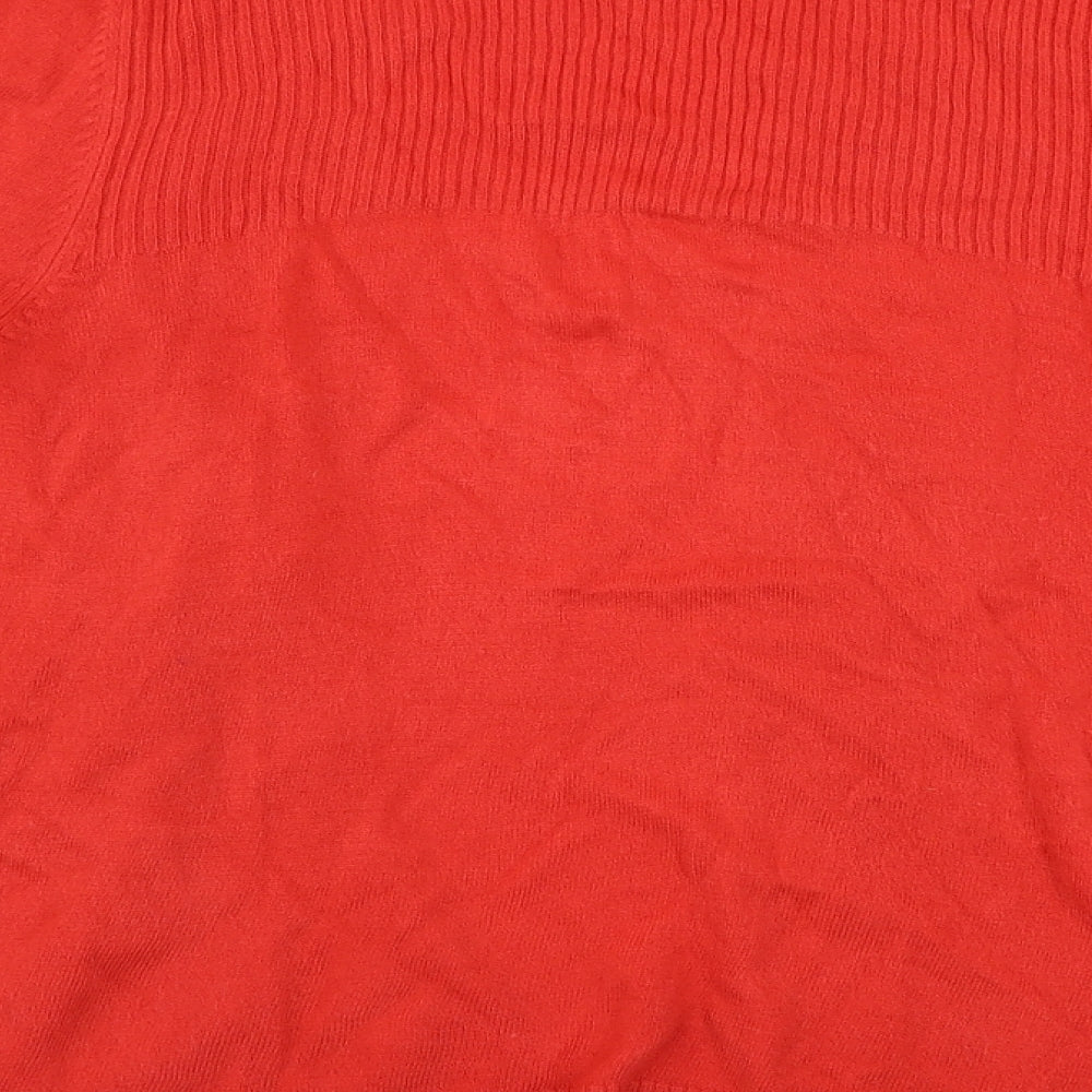BHS Womens Red Cardigan Jumper Size 12
