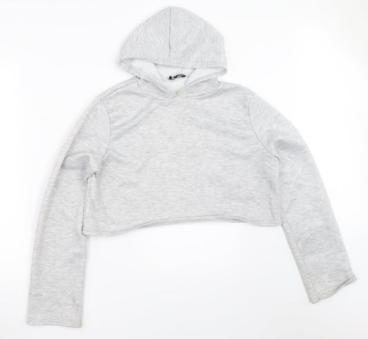 PRETTYLITTLETHING Womens Grey Pullover Sweatshirt Size S