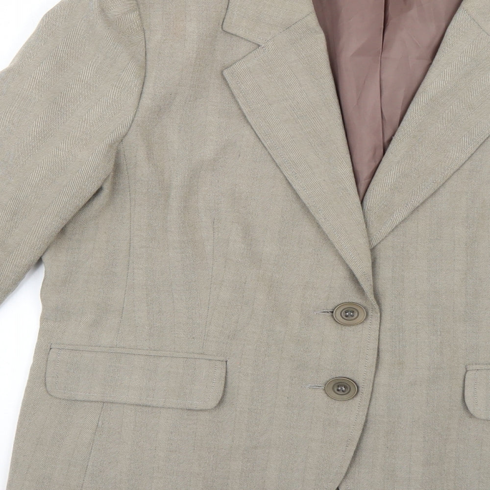Evie Womens Brown Jacket Blazer