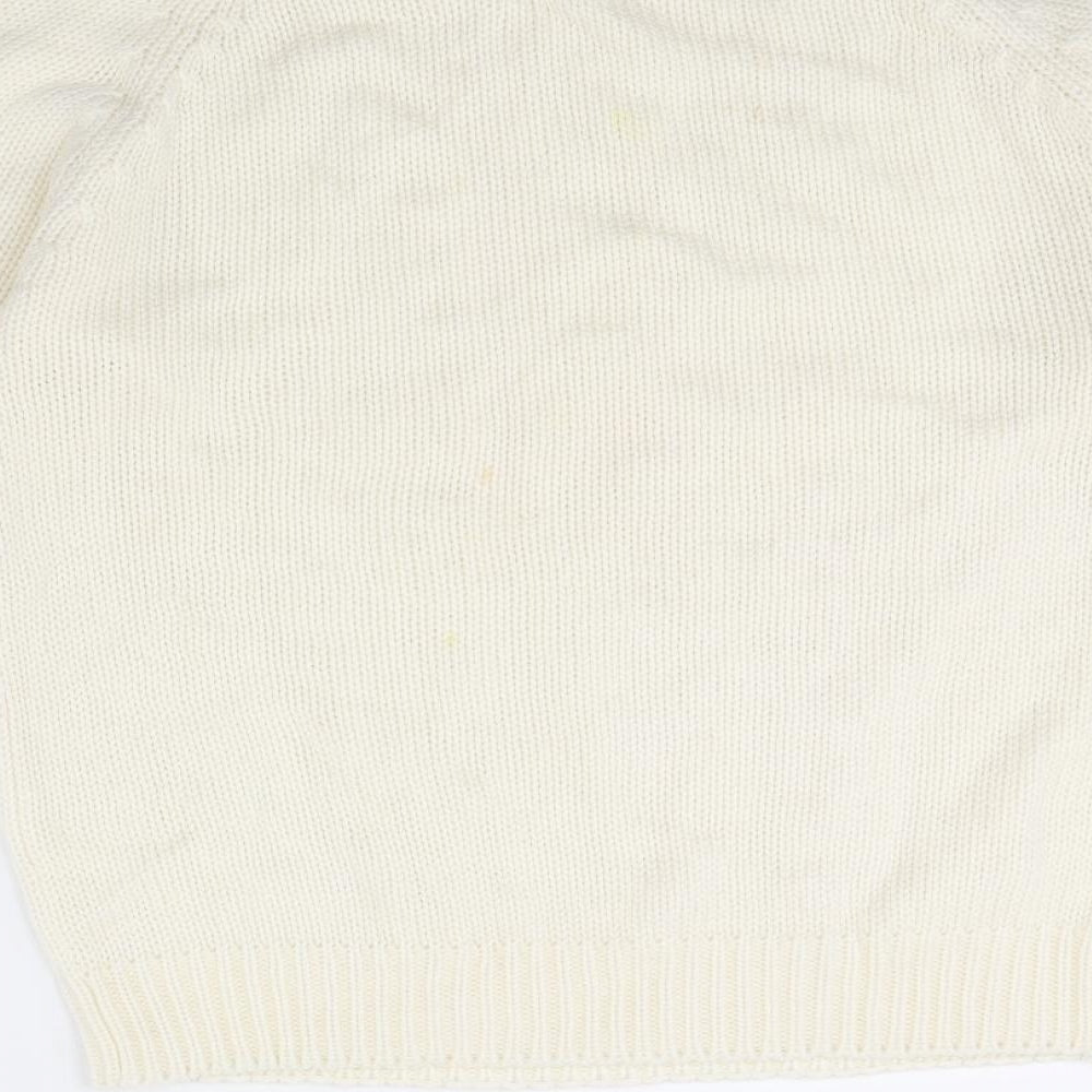 Amari Womens Ivory Pullover Jumper Size 10