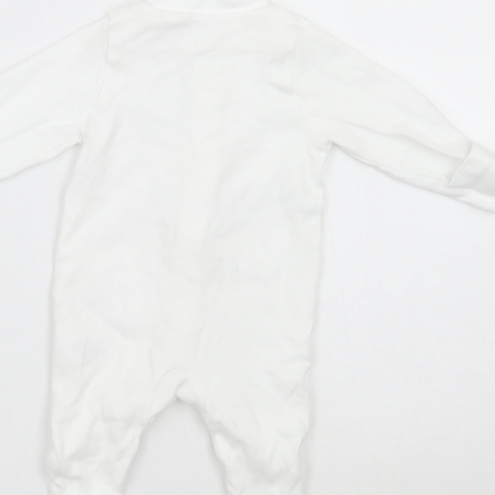 TU Baby White Babygrow One-Piece Size Newborn