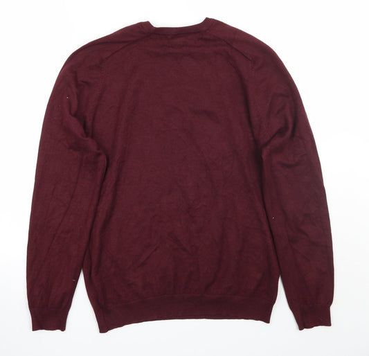 River Island Mens Purple Pullover Jumper Size M