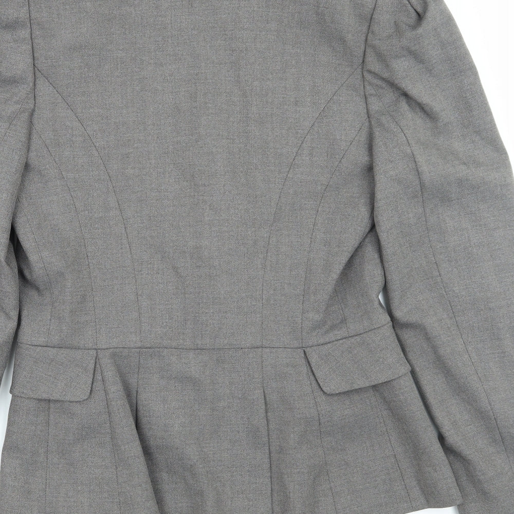 Warehouse Womens Brown Jacket Suit Jacket Size 10