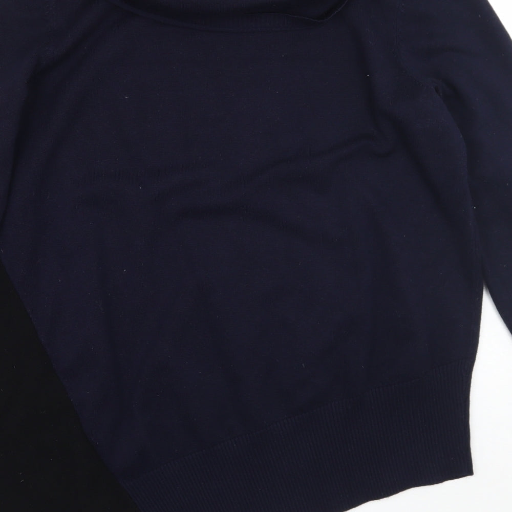 Retrology Womens Blue Pullover Jumper Size S
