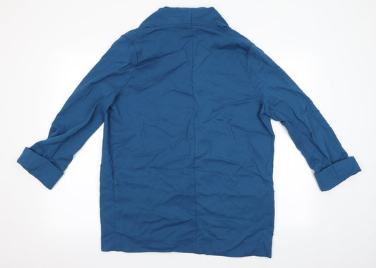 Atmosphere Womens Blue Jacket Size 14 - Waterfall Style Jacket