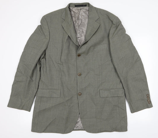 Marks and Spencer Mens Green Houndstooth Jacket Blazer Size M