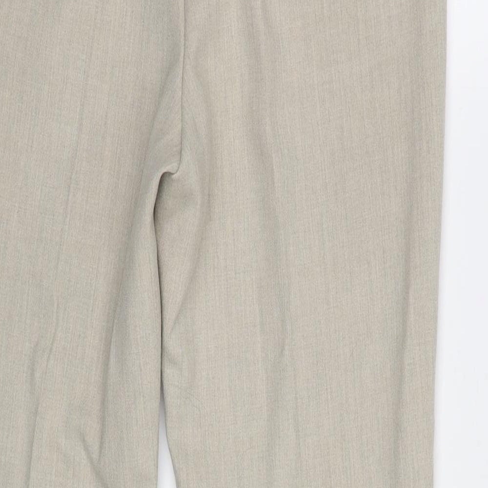 M&S Womens Beige Dress Pants Trousers Size 10 L27 in