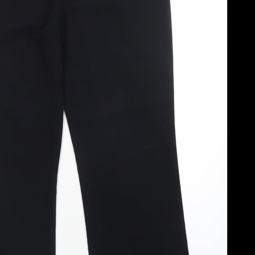 M&S Womens Black Trousers Size 14 L28 in