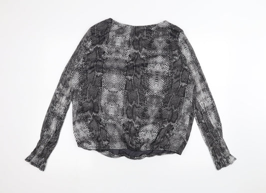 Dorothy Perkins Womens Grey Basic T-Shirt Size 16
