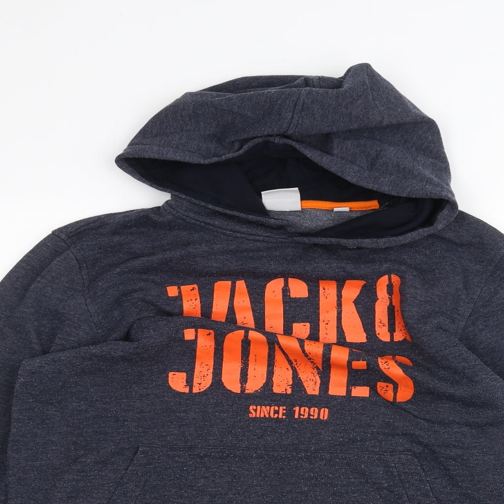 JACK & JONES Mens Blue   Pullover Hoodie Size M