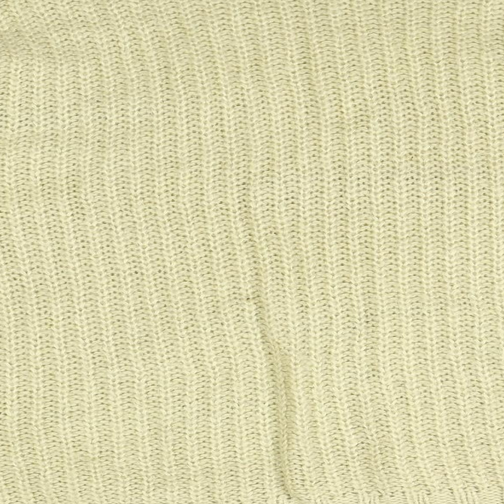 Miss Selfridge Womens Beige Striped Pullover Jumper Size 14