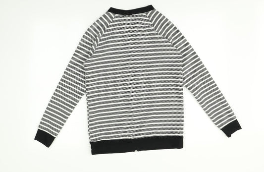 Daisy Street Womens Multicoloured Striped Hoodie Size 6